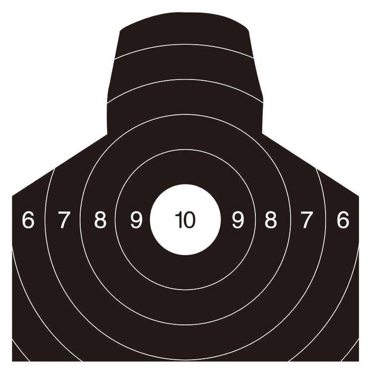 Black breast (ring) target paper